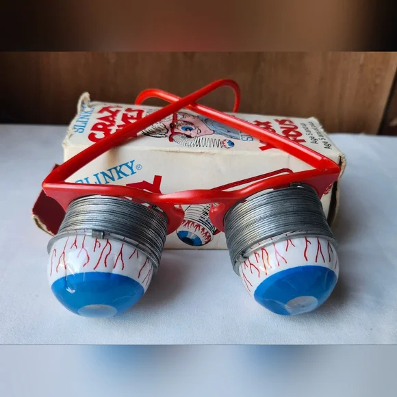 Vintage Childrens SLINKY Crazy Eyes With Box - Picture 2 of 14